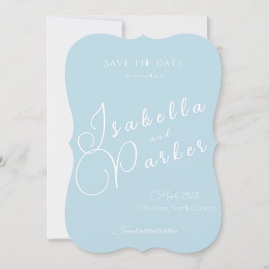 Speichern Sie die Daten, die Einladungen zur Hochz (Vorderseite)