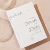 Speichern Sie die Daten Minimalistisch modern Save The Date