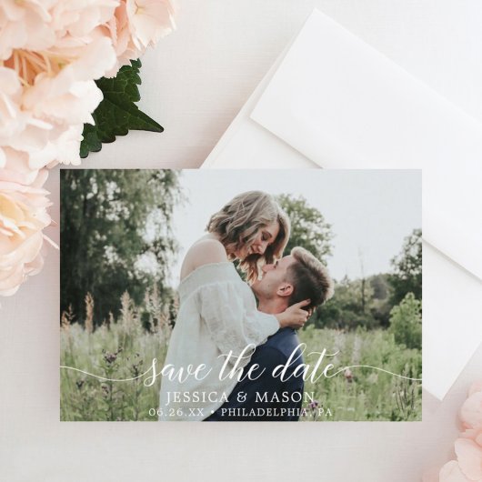 Speichern Sie die Daten mit der Fotokarte Einladung