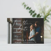 Speichern Sie die Daten mit der Fotokarte Einladung (Stehend Vorderseite)