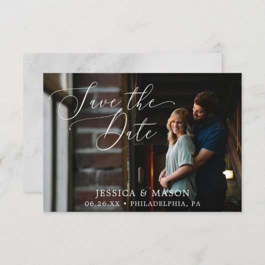 Speichern Sie die Daten mit der Fotokarte Einladung (Vorne/Hinten)