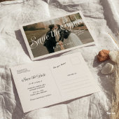 Speichern Sie die Datum-Postkarte mit Foto Save The Date