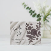 Speichern Sie die Datums-Postkarte Postkarte (Stehend Vorderseite)