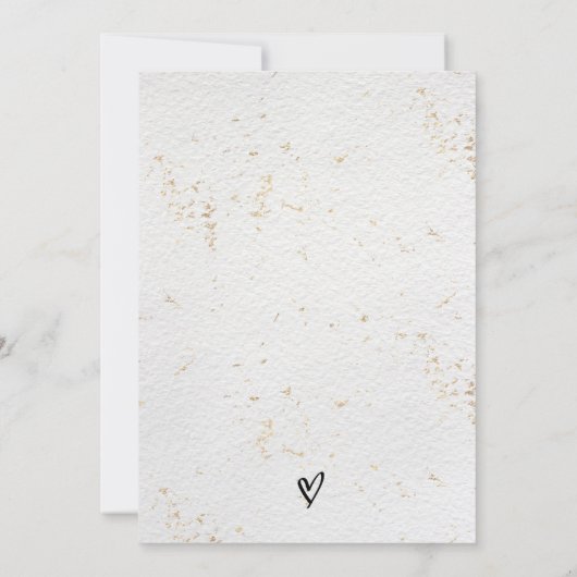 Speichern Sie die Datumskarte Hochzeit Minimalisti Save The Date (Rückseite)