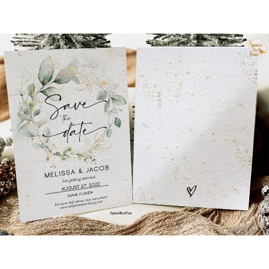 Speichern Sie die Datumskarte Hochzeit Minimalisti Save The Date