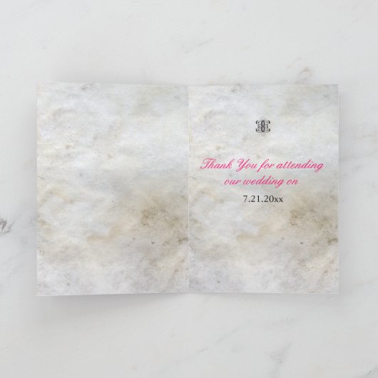 Speichern Sie die Datumskarten - Flügeldrachen kel Dankeskarte (Innenseite)