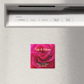 Speichern Sie die Datumsmagnete mit den rosa Rosen Magnet (In Situ (Geschirrspüler))