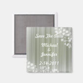 Speichern Sie die Silbertasten des Datumsmagneten. Magnet (Vorderseite/Rückseite)