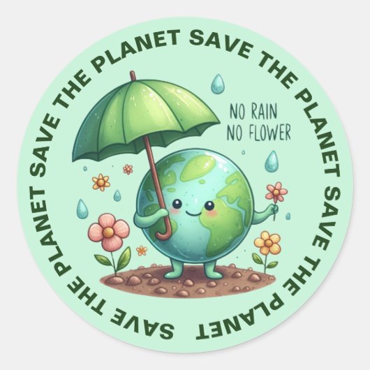 Speichern Sie die Sticker auf dem Planeten (Vorderseite)