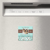 Speichern Sie die Termine Blue Brown Personalisier Magnet (In Situ (Geschirrspüler))
