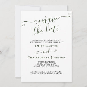 Speichern Sie die Update-Karte für das elegante gr Save The Date