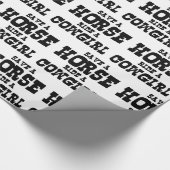 SPEICHERN SIE EINE PFERDEFAHRT IN EINEM KÜHL GESCHENKPAPIER (Ecke)