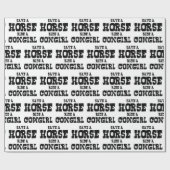 SPEICHERN SIE EINE PFERDEFAHRT IN EINEM KÜHL GESCHENKPAPIER (Flach)