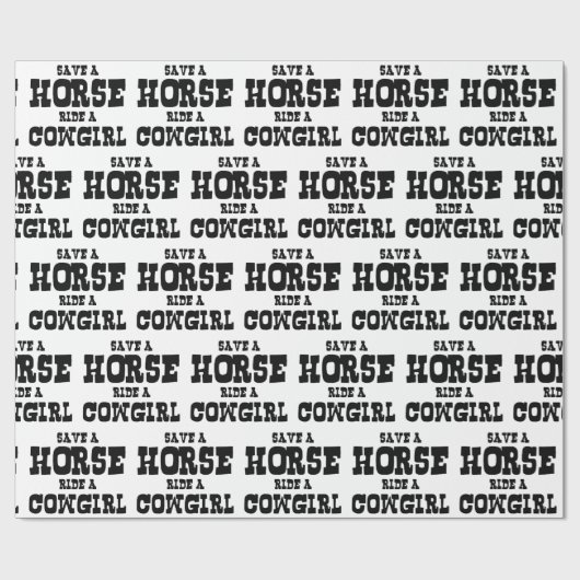 SPEICHERN SIE EINE PFERDEFAHRT IN EINEM KÜHL GESCHENKPAPIER (Flach)