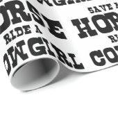 SPEICHERN SIE EINE PFERDEFAHRT IN EINEM KÜHL GESCHENKPAPIER (Rolleneckpunkt)