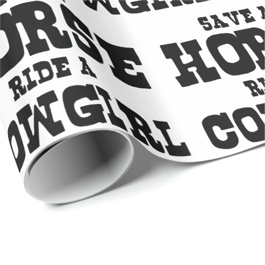 SPEICHERN SIE EINE PFERDEFAHRT IN EINEM KÜHL GESCHENKPAPIER (Rolleneckpunkt)