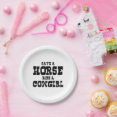 SPEICHERN SIE EINE PFERDEFAHRT IN EINEM KÜHL PAPPTELLER (Party)