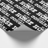 SPEICHERN SIE EINE PFERDEFAHRT MIT EINEM COWGIRL W GESCHENKPAPIER (Ecke)