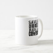 Speichern Sie eine Pferdeschlittenfahrt mit einem  Kaffeetasse (VorderseiteRechts)