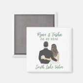 Speichern Sie einfach die Farbanzeige des Datumsma Magnet (Vorderseite/Rückseite)