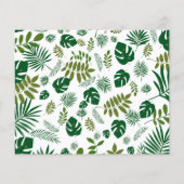 Speichern Sie unter dem Palm Tree Budget die Daten Flyer (Hinten)