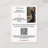 Speicherplattform-Aufrufkarte | Rose Gold Glitz Visitenkarte (Rückseite)