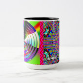 SPEICHERREISE (Sie können die Wörter ändern) Zweifarbige Tasse (Mittel)