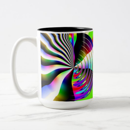 SPEICHERREISE (Sie können die Wörter ändern) Zweifarbige Tasse (Links)