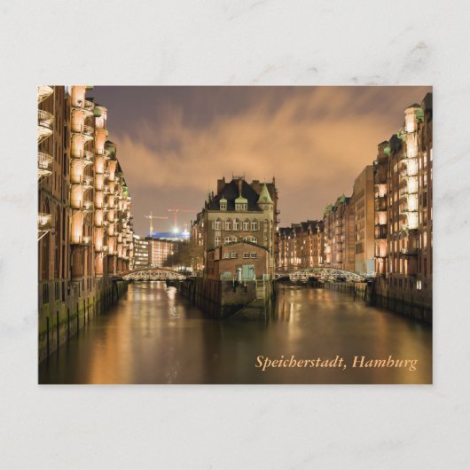 Speicherstadt, Hamburg Postkarte (Vorderseite)