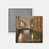 Speicherstadt Magnet (Vorderseite/Rückseite)