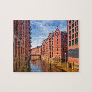 Speicherstadt Warehouses, Hamburg, Deutschland Puzzle