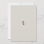 Speichert das Datum Florale Wasserfarbe Papierstru Save The Date (Rückseite)