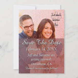 Speichert das Datum Foto Pink Filter Ankündigung