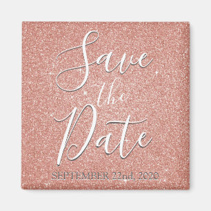 Speichert das Datum Geburtstag Rose Gold Rosa Glit Magnet