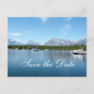 Speichert das Datum, Grand Teton Nationalpark. Ankündigungspostkarte
