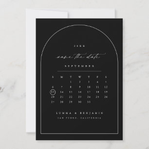 Speichert das Datum Kalender Minimal Arch Foto Kar Save The Date