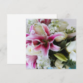 Speichert das Datum mit floraler Abdeckung Save The Date (Vorne/Hinten)
