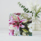 Speichert das Datum mit floraler Abdeckung Save The Date (Stehend Vorderseite)