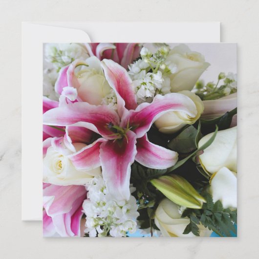 Speichert das Datum mit floraler Abdeckung Save The Date (Vorderseite)