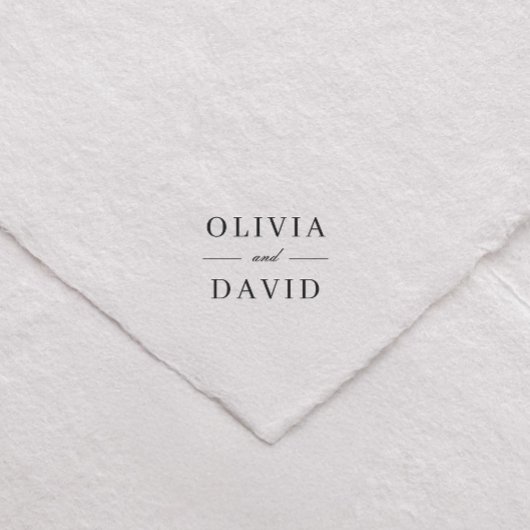 Speichert das Datum Monogramm Hochzeit Paar Name Permastempel