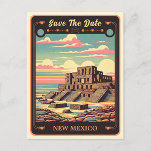 Speichert das Datum New Mexico Einladungs-Postka Postkarte