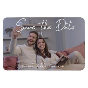Speichert das Datum Personalisierter Foto-Magnet - Magnet