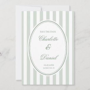 Speichert das Datum Stripe Custom Mint Einladung