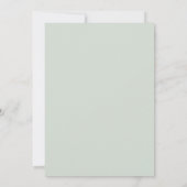 Speichert das Datum Stripe Custom Mint Einladung (Rückseite)