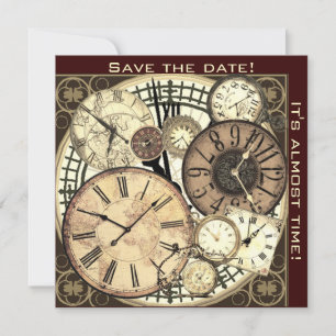 Speichert das Datum - Uhren - Einladungsvorlage Save The Date