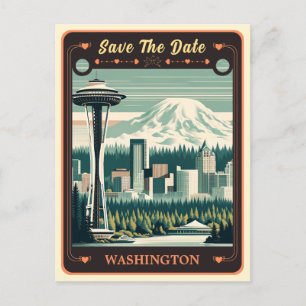 Speichert das Datum Washington Einladungskarte