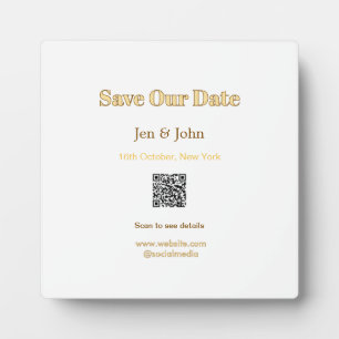 Speichert unser Datum Scannt QR für Details Name D Fotoplatte