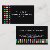 SpeicherVisitenkarte-Kasten-Schwarzes bunt Visitenkarte (Vorne/Hinten)