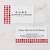 SpeicherVisitenkarte-Kasten-weißes rotes Schwarzes Visitenkarte (Vorne/Hinten)