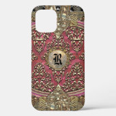 Speigaford Baroque Damask Monogram Case-Mate iPhon iPhone Hülle (Rückseite)